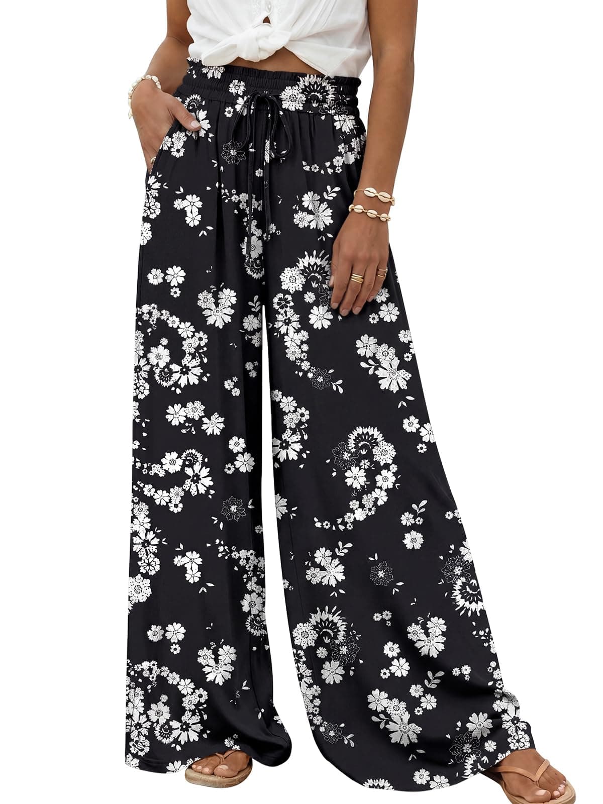 Wide-Leg Palazzo Pants $20