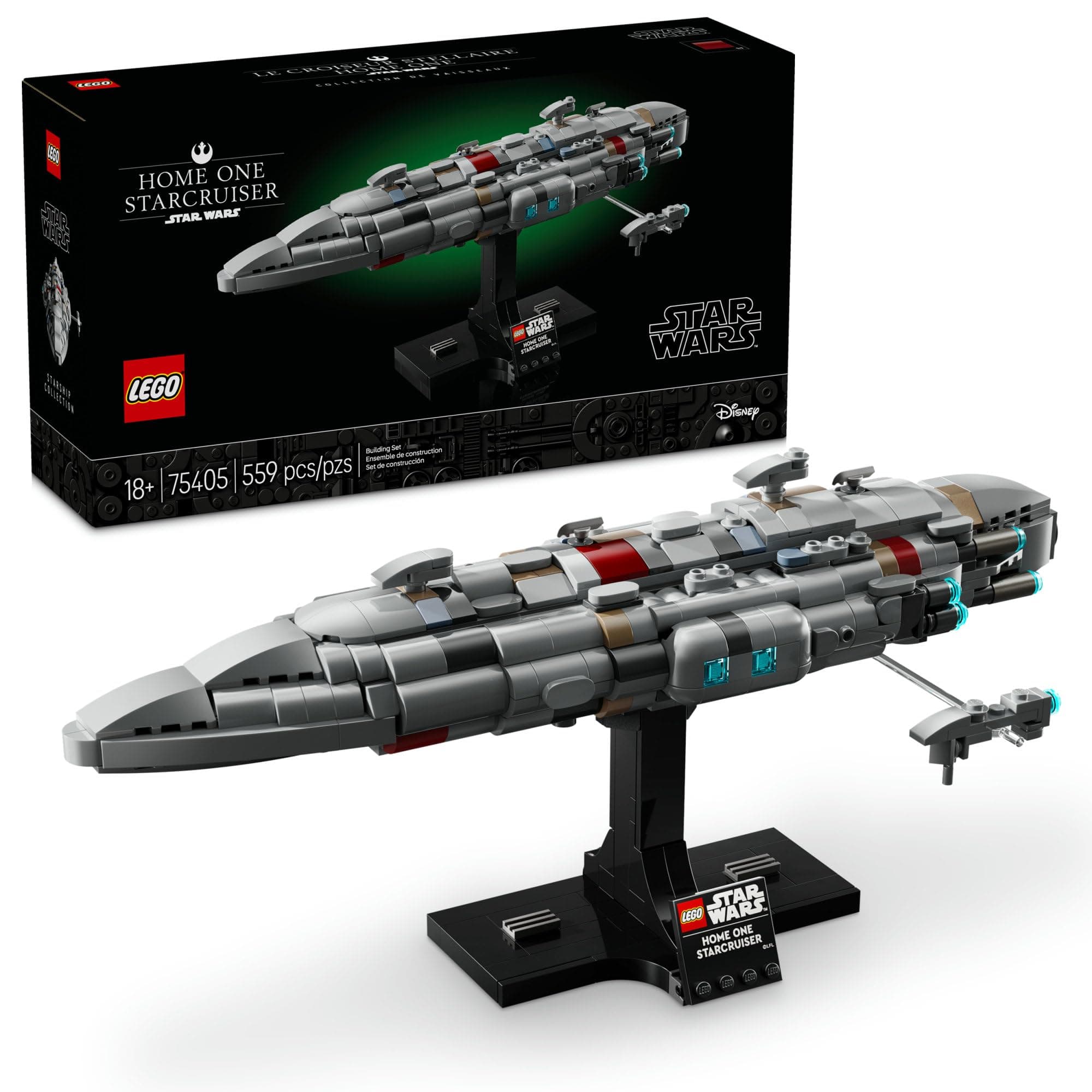 559-pc LEGO Star Wars Home One Starcruiser Building Set (75405)