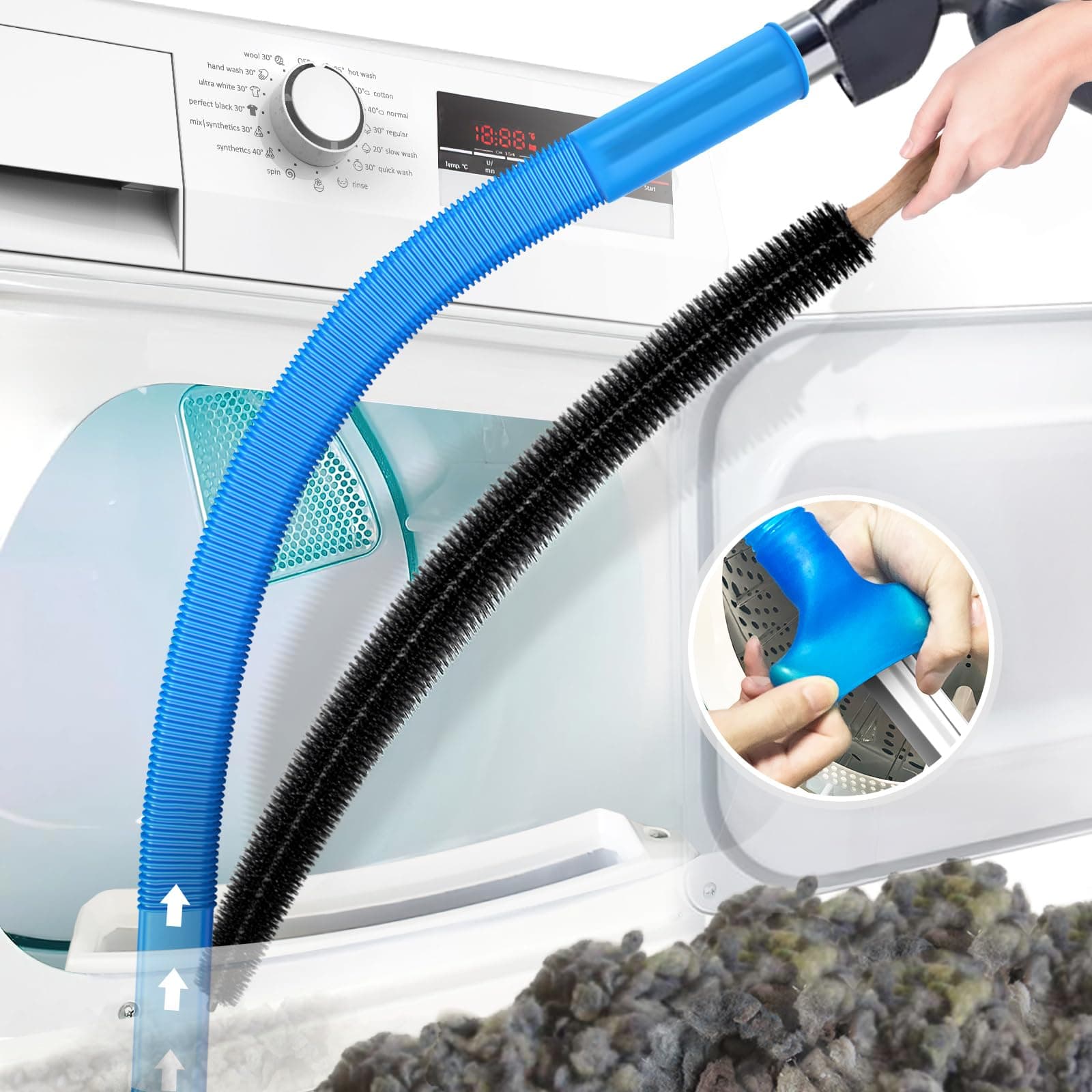 2pc Dryer Vent Cleaning Kit $8