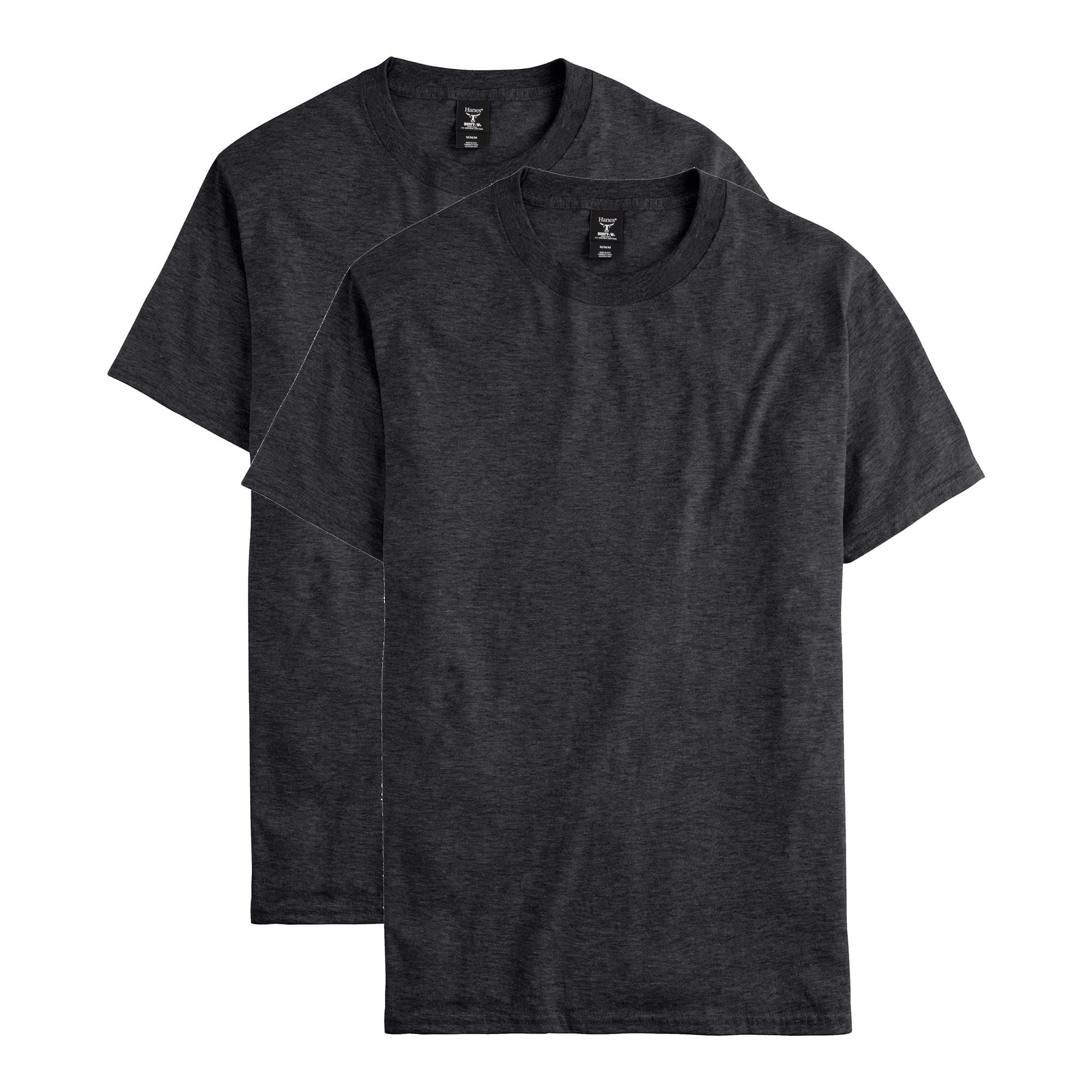 2-Pk Hanes Men's Beefy-T Heavyweight Cotton T-Shirt