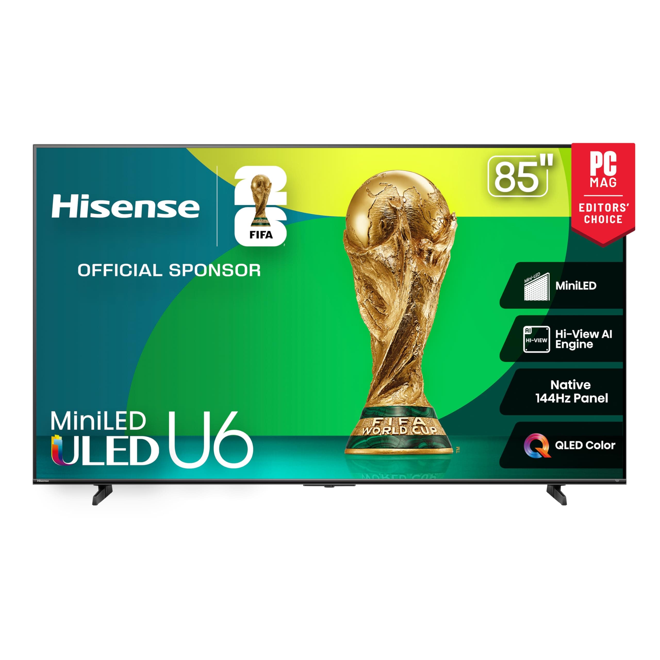 85" Hisense 85U65QF 4K 144Hz MiniLED QLED Fire TV Smart TV