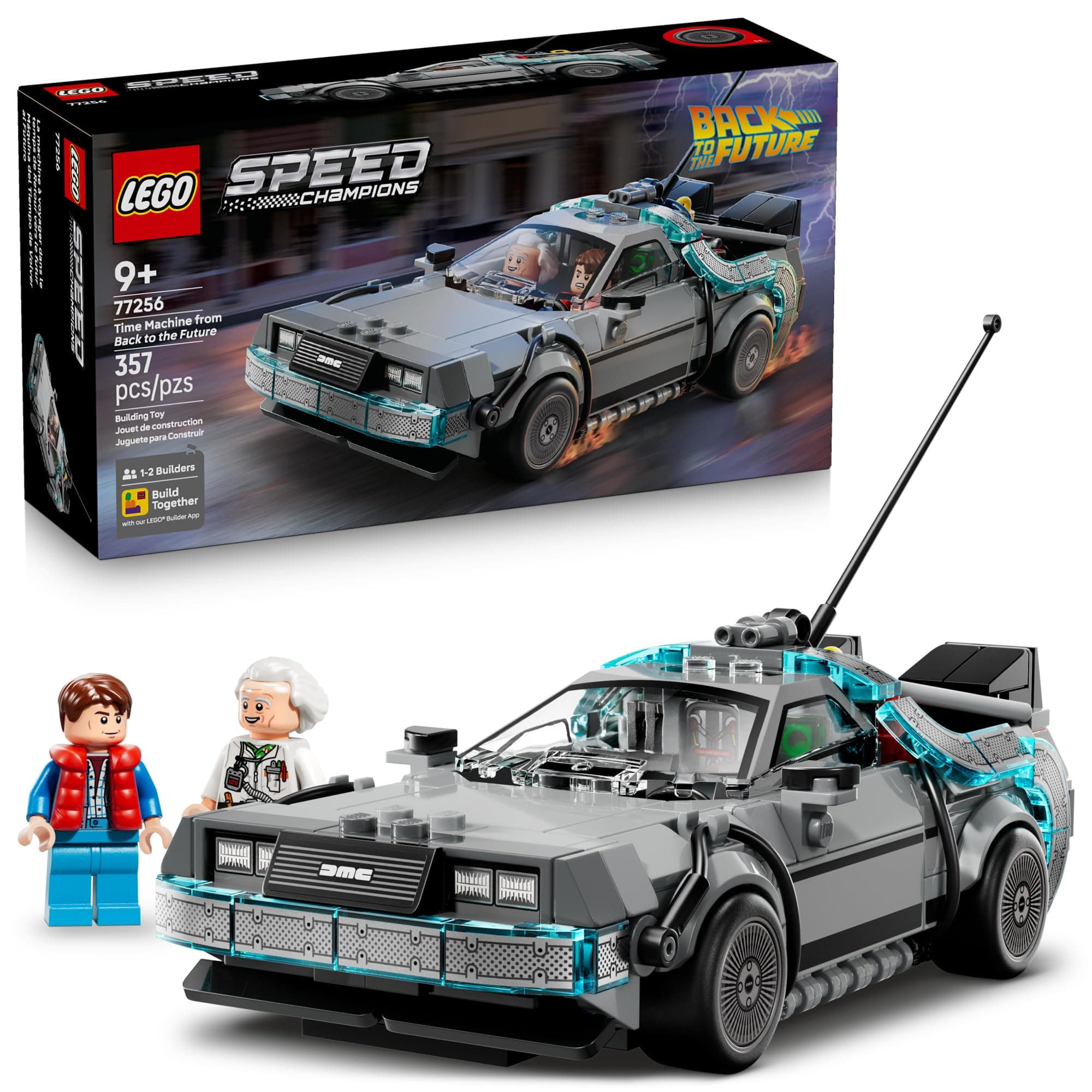357-Pc LEGO Speed Champions: Back to the Future Time Machine Building Set
