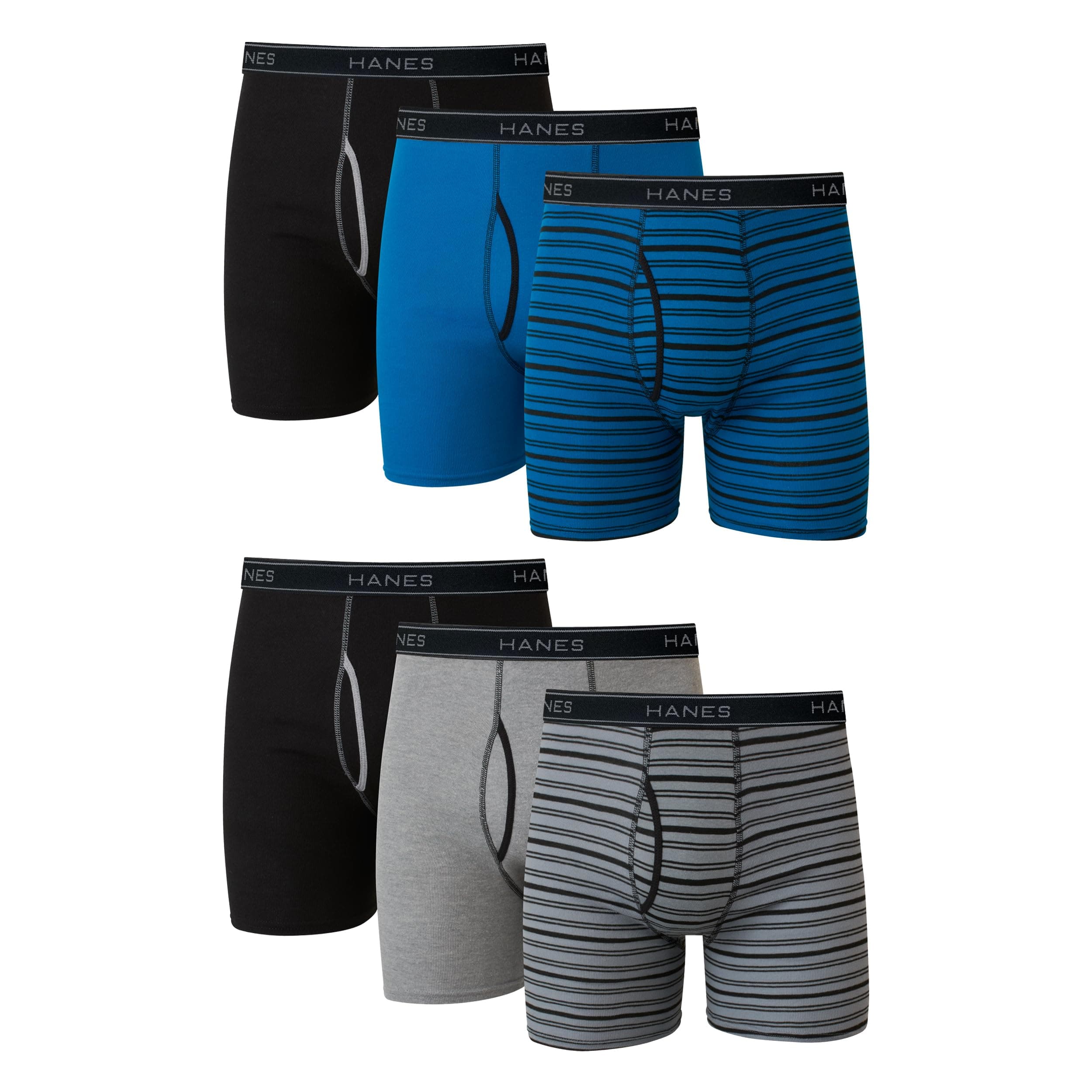 6pk Hanes ComfortFlex Boxer Briefs $16