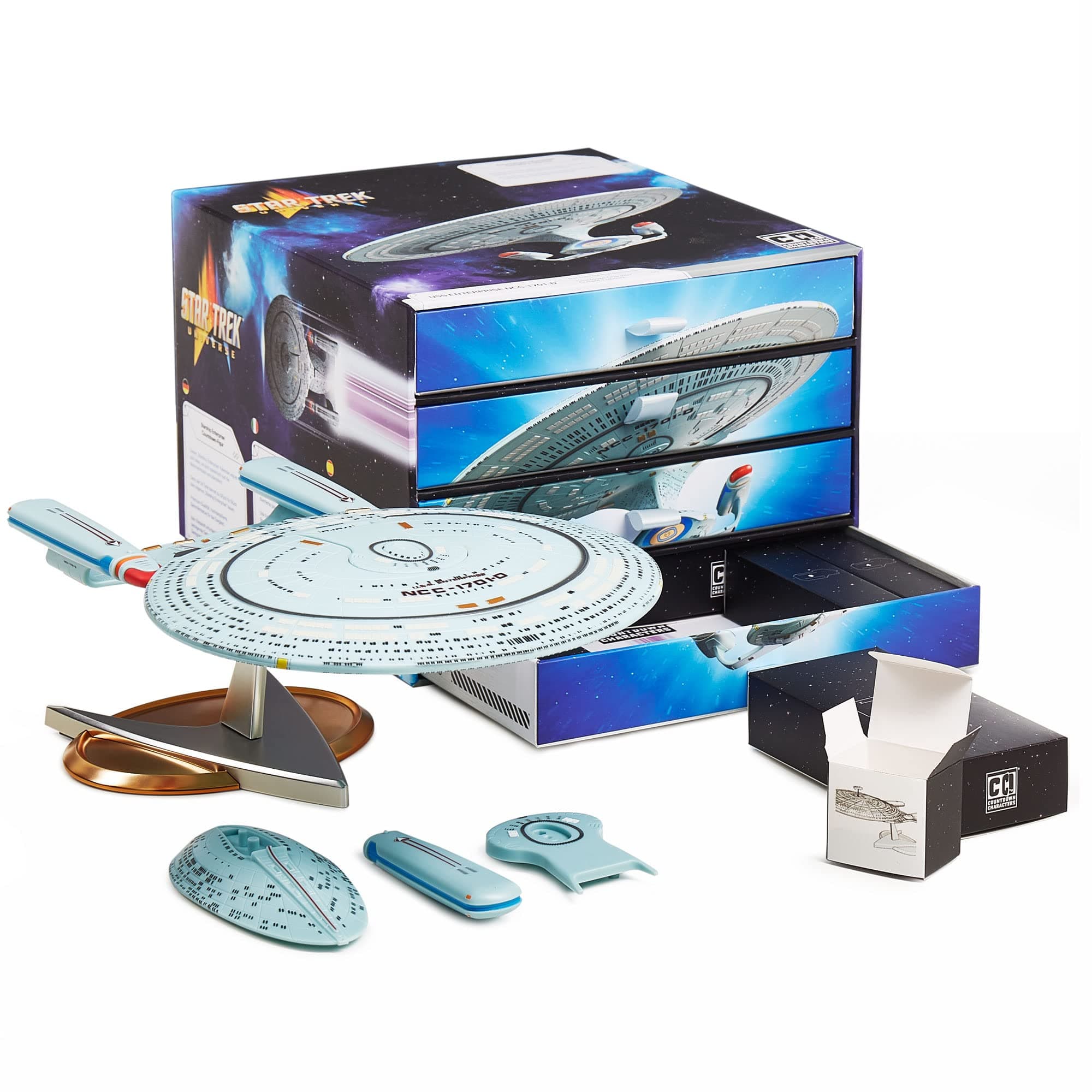 24-Piece Numskull Star Trek USS Enterprise (NCC-1701-D) Advent Countdown PVC Statue