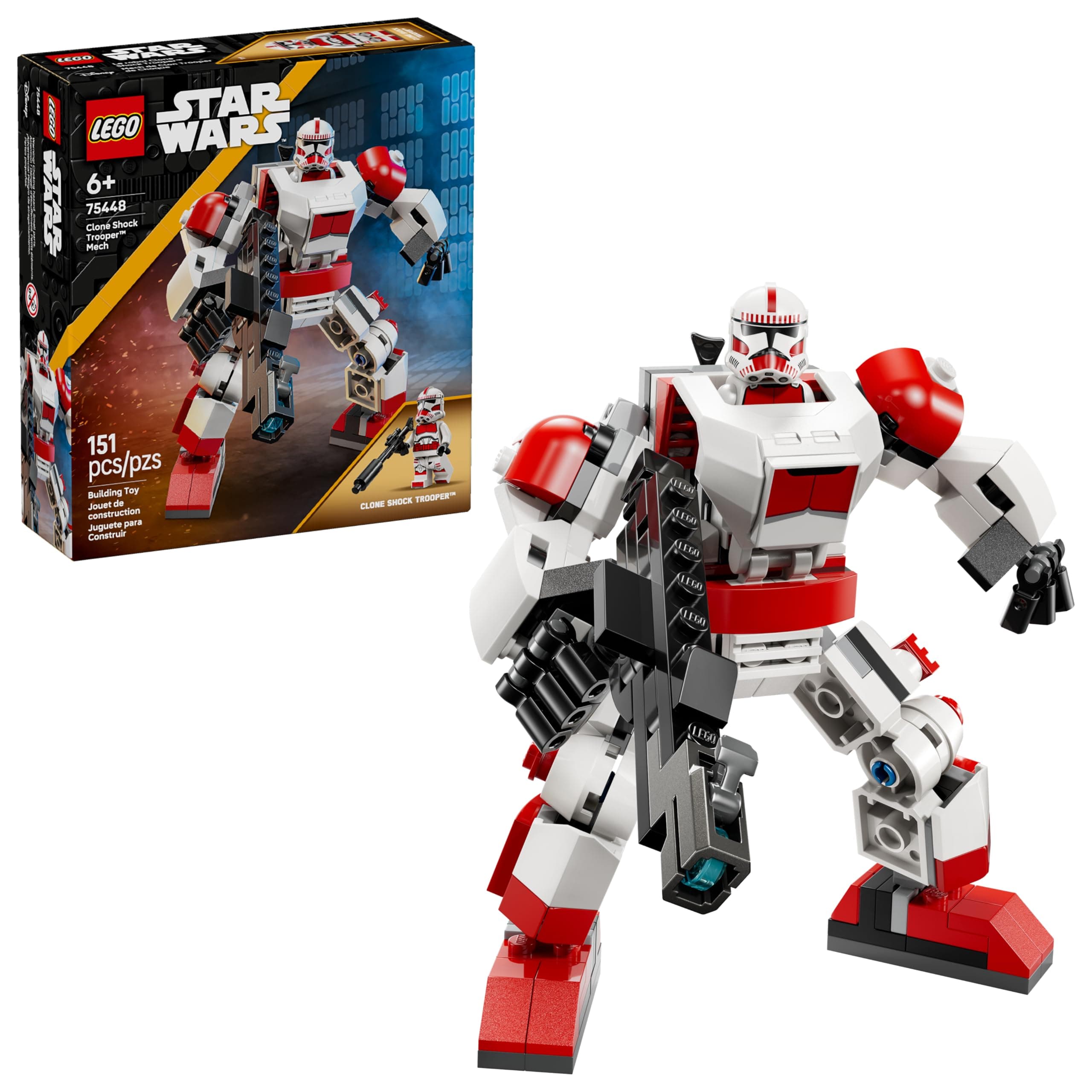 151-Pc LEGO Star Wars Clone Shock Trooper Mech Building Toy