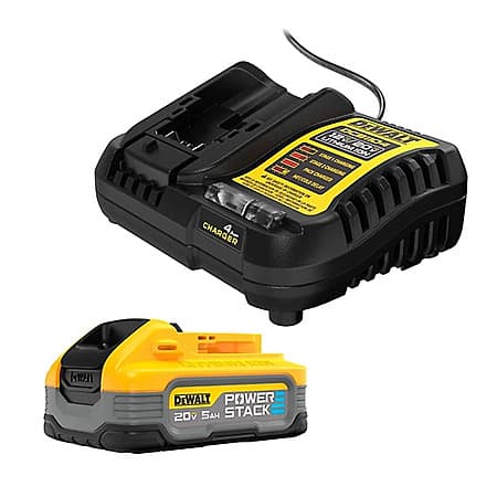DeWALT XR Powerstack 20V 5Ah Battery/Charger Starter Kit