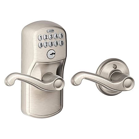Schlage Plymouth Keypad Entry w/ Auto-Lock (Satin Nickel)