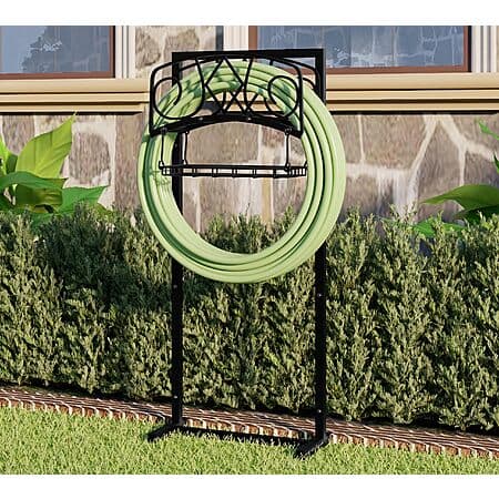 CALIDOLA Freestanding Quad-Stake Garden Hose Holder