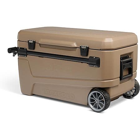 110-Qt Igloo Maxcold Glide Wheeled Cooler (Brown)
