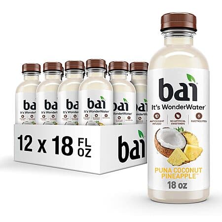 12-Pk 18-Oz Bai Antioxidant Infused Puna Coconut Pineapple Water