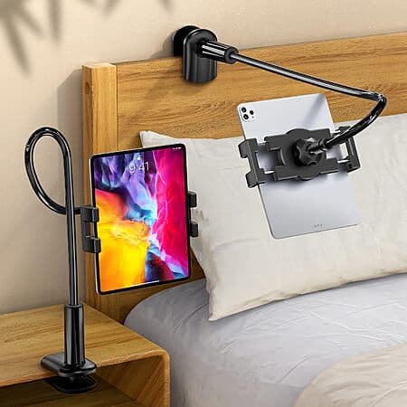 bokilino Adjustable Gooseneck Tablet Holder Stand Clamp